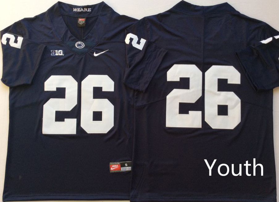 NCAA Youth Penn State Nittany Lions Blue #26 BARKLEY jerseys